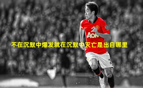 不在沉默中爆发就在沉默中灭亡是出自哪里