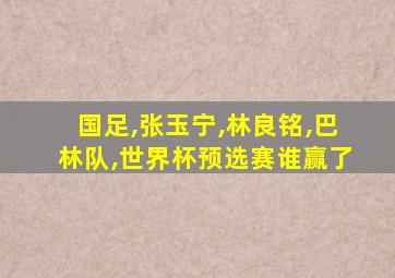 国足,张玉宁,林良铭,巴林队,世界杯预选赛谁赢了