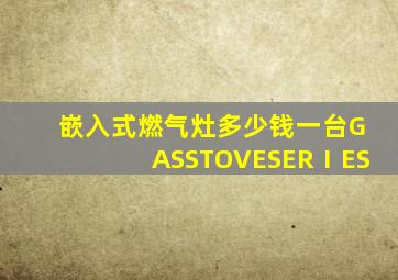 嵌入式燃气灶多少钱一台GASSTOVESERⅠES